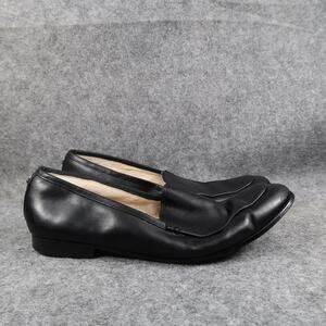 Sam Edelman Shoes Womens 8 Loafers Leather Black Slip On Classic Career Flats